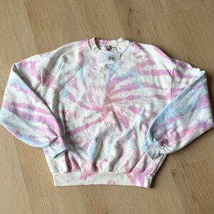 Dippin' Daisy's Pink and Blue Tie-Dye Sweater